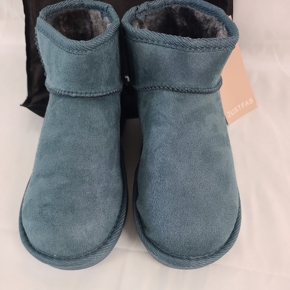 NEW JUST FAB GOBLIN BLUE LYNN SHERPA LINED ANKLE BOOT WOMENS - SIZE 6  CUTE! NWT - Picture 3 of 5